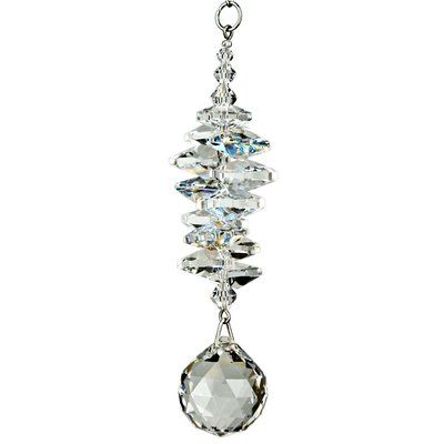 House of Hampton Dreyer Crystal Ice Cascade Ball Color: Ice Crystals Decor, Crystal Wind Chimes, Crystal Ice, Sun Shining, Hanging Crystals, Rainbow Maker, Crystal Ornament, Buy Crystals, Crystal Suncatchers