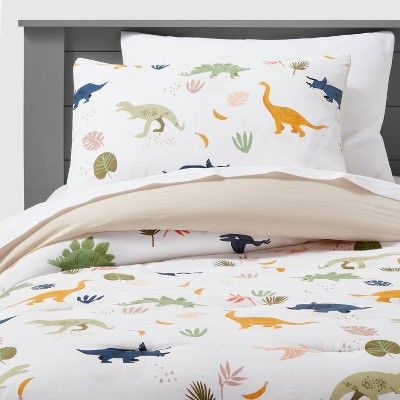 Dinosaur Cotton Comforter Set - Pillowfort™ : Target Toddler Dinosaur Room Target, Toddler Boy Dinosaur Room, Dino Toddler Room, Jurassic Bedroom, Prince Bedroom, Roman Room, Dinosaur Comforter, Dino Room, Dinosaur Kids Room