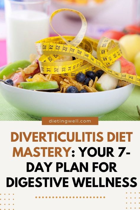 Master your diverticulitis diet with a 7-day plan for digestive wellness. Take charge of your gut health and savor the benefits. #DiverticulitisDiet #DigestiveWellness #7DayPlan Diverculitis Diet Recipes, Divertulosis Diet, Diverticular Diet Recipes Easy, Diviticulitis Food List, Diverticulos Meals, Easily Digested Foods, Diviticulitis Diet, Full Liquid Diet, Healthy Gut Diet