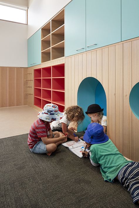 Children Architecture, Daycare Rooms, Kindergarten Interior, Kids Cafe, Kindergarten Design, School Interior, Kids Bedroom Inspiration, Kids Library, Early Learning Centre