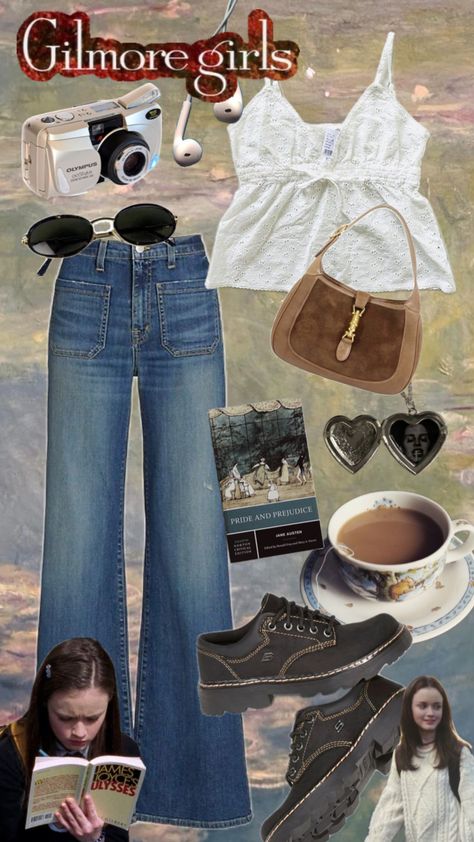 rory gilmore outfit #rory #gilmore #rorygilmore #gilmoregirls #ootd #beach #outfit #taylorswift #summer #outfitinspo #vintage #tv Rory Gilmore Style, Girls Rockstar, Ootd Beach, Gilmore Girls Outfits, Downtown Outfits, Outfit Inspo Summer, Aesthetic Fits, Vintage Tv, Rory Gilmore