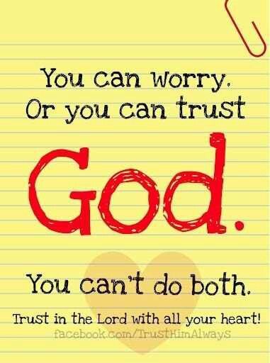 You can worry or you can trust God. You can't do both. Ayat Alkitab, Faith Inspiration, Inspirational Thoughts, Verse Quotes, Quotes About God, Way Of Life, Trust God, The Words, Great Quotes