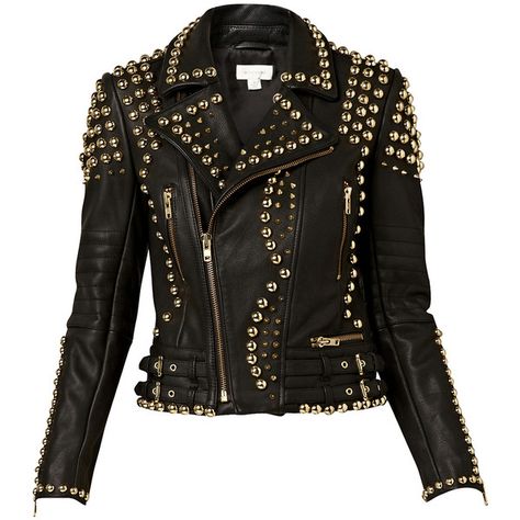 Witchery Studded Leather Jacket ($230) ❤ liked on Polyvore featuring outerwear, jackets, coats, leather jackets, tops, black, real leather jackets, fleece-lined jackets, lined leather jacket and genuine leather jackets Trendy Leather Jacket, Leather Jacket Zipper, Stylish Leather Jacket, Studded Leather Jacket, Studded Jacket, Vegan Leather Jacket, Tim Mcgraw, Real Leather Jacket, Genuine Leather Jackets