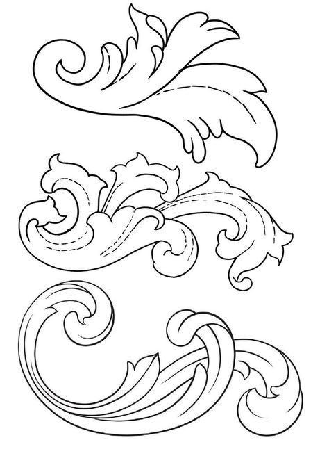 Filigree Tattoo Stencil, Filligree Tattoos Designs, Filigree Outline, Filagree Design, Abstract Tattoo Ideas, Abstract Tattoos, Filigree Tattoo, Leather Working Patterns, Muster Tattoos