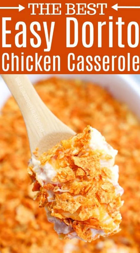 Dorito Chicken Casserole, Shredded Chicken Casserole, Doritos Recipes, Chicken Dorito Casserole, Dorito Chicken, Dorito Casserole, Mexican Chicken Casserole, Casserole Chicken, Chicken Casseroles