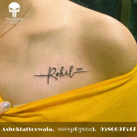 TashanTattoo
AshokTattooWala
S.20. Tirupati plaza
Opp. New bus stand
Near gd modi collage
Palanpur (gujrat)
9586697547
9687533310 Tattoo Designs For Husband Name, Partner Name Tattoo Ideas, Rohit Name Tattoo Design, Tattoo Ideas Female For Husband, Lovers Name Tattoo Ideas, Richard Tattoo Name, Husband Name Tattoo Ideas, Tattoo Ideas For Husbands Name, Husband Name Tattoos For Women Placement