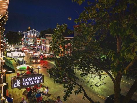 Just another night in Mainstrasse Village, in Covington, KY. Nice Neighborhood, Covington Ky, German Architecture, Downtown Cincinnati, Cool Restaurant, Best Bars, Dream Cottage, Architecture Old, Southern Charm