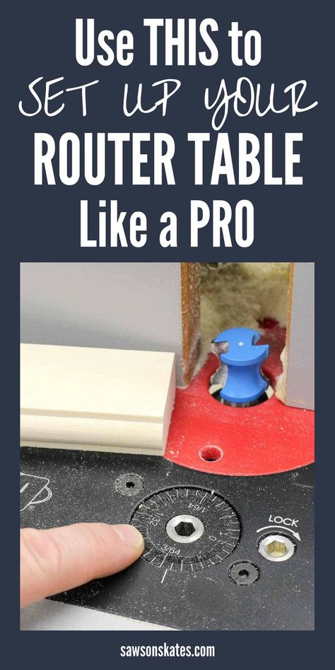 Many DIY projects and plans require a router table which is often tricky to set up. Here's an easy to follow tutorial that shows how to use a router lift which makes set up so simple. Plus, I love that the router lift fits in my portable benchtop router table! #diy #diytips #router #routertable #routerlift #woodworking #woodworkingtips #woodworkingideas #woodworkingtools #diywoodworking Router Table Diy, Meja Router, Using A Router Table, Benchtop Router Table, Popular Woodworking Projects, Router Lift, Woodworking Tools Router, Using A Router, Router Projects