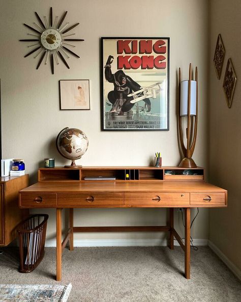 Partners Desk, Dream Desk, Office Nook, Lane Furniture, Mid Century Desk, Furniture Collections, Mid Century Furniture, Mid Century Modern Design, Office Desk