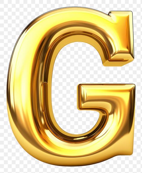 Alphabet G, Letter Png, G Letter, Alphabet Font, Lettering Alphabet Fonts, Gold G, Png Text, Bubble Letters, 3d Letters