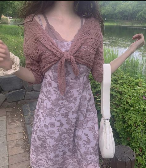 Soft Outfits Aesthetic, Lavender Outfits, Purple Cottagecore, Cottagecore Outfit, Estilo Hippie, Swaggy Outfits, Dream Clothes, Looks Vintage, Aesthetic Outfits