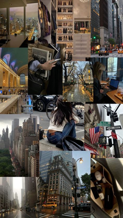 New York Student Life, Nyc Realistic, 90s Nyc Aesthetic, Rich Nyc Aesthetic, January Collage, Nyc City Aesthetic, New York Collage, Nyc January, New York Lifestyle