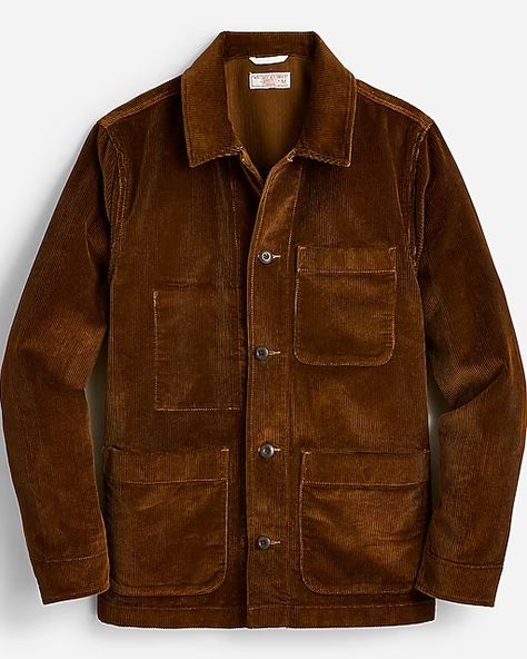 Men's New Arrivals | J.Crew J Crew Mens Outfits, French Workwear, Street Style Outfits Men, Guys Clothing Styles, Chore Coat, Workwear Fashion, Chore Jacket, Caramel Brown, Men's Coats & Jackets