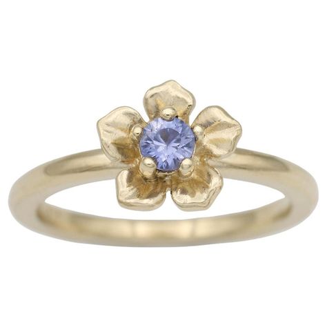 The Forget Me Not represents remembrance. In the Victorian Age, it was a symbol of true love. It symbolises good memories – memories that you never want to forget. Whether you want to cherish good memories or want to make good memories, the forget me not ring is the perfect piece. Details Metal: 9 carat yellow gold Stone: Ceylon sapphire, Round brilliant cut, 3.5 mm, Estimated 0.22 ct Measurement: Forget me not flower 9.5 mm diameter Finish: Polished MADE TO ORDER. Dispatches in 4 to 5 weeks. Horse And Carriage Wedding, Forget Me Not Ring, Victorian Age, Forget Me Not Flower, Good Memories, Ceylon Sapphire, Rings Engagement, Gold Stone, Proposal Ring