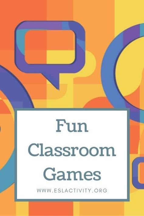 Check out these fun games to play in class for all ages and levels. #esl #teachingesl #eslteacher #english #teachingenglish #englishteacher #tefl #elt #tesol #tesl #esl #efl #education #game #games #classroom #classgames #classroom games Fun Classroom Games Middle School, Fun Classroom Games High Schools, Classroom Games For Middle School, Games To Play With Students, Primary School Games, Classroom Games Elementary, English Primary School, Fun Classroom Games, Teacher Games