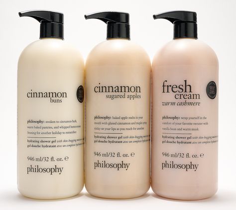 Indulge in this ultra-luxe, ultra-rich shower gel trio! philosophy's sulfate-free hydrating shower gel, bubble bath, and shampoo harnesses facial-grade skincare technology to hug your body skin in hydration all day long without compromising the feel-good scents or luxurious lather that philosophy is famous for.\n\nThe ultra-creamy, iconic shower gel has been upgraded with a skin-hugging moisture complex that respects your body's moisture barrier and efficiently cleanses and comforts dry skin. Fo Philosophy Body Wash Aesthetic, Philosophy Lotion, Philosophy Soap, Philosophy Lip Gloss, Philosophy Body Wash, Philosophy Shampoo, Philosophy Shower Gel, Skincare Technology, Philosophy Products