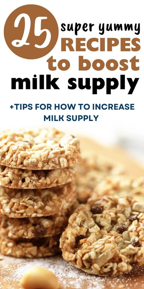 this is a picture of a recipe to boost milk supply... pin on boost milk supply Milk Supply Recipes, Breast Milk Recipes, Lactation Boosting Foods, Meals For Breastfeeding Moms, Boost Milk Supply Breastfeeding, Breastfeeding Meals, Breastmilk Recipes, Boost Breastmilk Supply, Postpartum Snacks