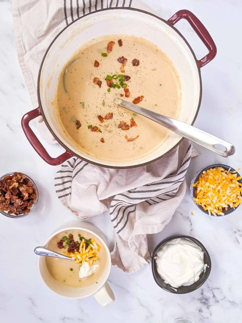 Beer Cheese Soup Recipes, Making Baked Potatoes, Beer Cheese Soups, Cheese Soup Recipes, Homemade Dumplings, Pumpkin Scones, House Big, Baked Potato Soup, Beer Cheese