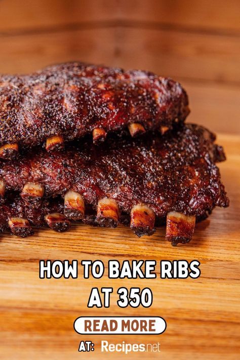 Learn how to bake ribs at 350 at Recipes.net! Perfect your baked meat dishes with our step-by-step instructions. Learn how long to bake ribs after boiling to achieve tender, juicy results every time. Our method for how to bake ribs in the oven easy ensures baked ribs fall off the bone. Enjoy delicious juicy bbq ribs oven baked that are perfect for any occasion. Elevate your oven meals with our foolproof baking ribs in oven recipe today! Visit now for more cooking tips and tricks! Baking Ribs In Oven, How To Bake Ribs, Ribs In Oven Recipe, Boiling Ribs, Ribs Oven Baked, Oven Baked Pork Ribs, Oven Pork Ribs, Baked Meat, Baked Pork Ribs