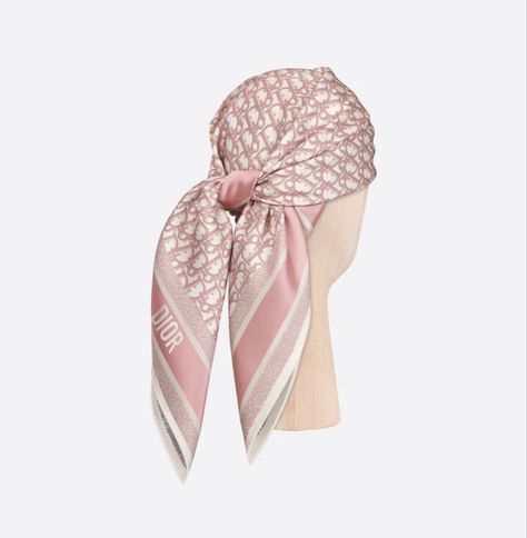 Scarf Rose, Pink Silk Scarf, Chanel Scarf, Rose Scarf, Pretty Shoes Sneakers, Dior Oblique, Christian Dior Couture, Vintage Wardrobe, Pink Scarves