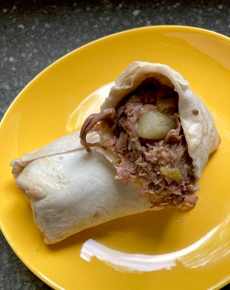 A blog about food, recipes, and most things delicious in life. Beef And Potato Burrito Recipe, Potato Burrito Recipe, Roast Beef And Potatoes, Beef Burritos, Mexican Beef, Cubed Potatoes, Burritos Recipe, Beef And Potatoes, Shredded Beef