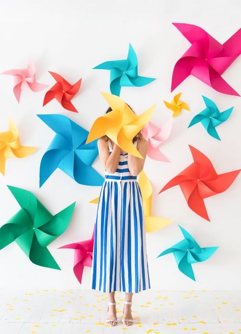 Pinwheel Party, Pinwheels Party, Foto Kids, Party Deco, Diy Event, Oh Happy Day, Festa Party, Diy Backdrop, Party Backdrop