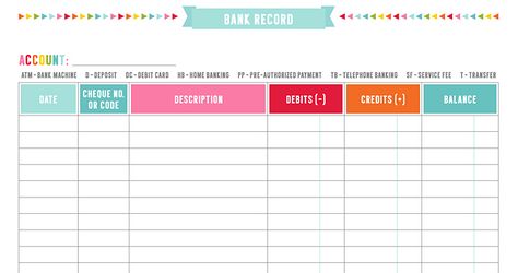 Bank Register Free Printable, Bank Ledger Printable Free, Check Register Free Printable, Printable Check Register, Credit Card Tracker, Bill Tracker Printable, Kids Budget, Checkbook Register, Small Craft Rooms