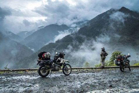 Insider Tips: Starting a Successful Adventure Motorcycle Blog  Dreaming of riding the world and starting an ADV Travel Blog? Here’s how! Motorbike Travel, Adv Motorcycle, Clothes Painting, Bike Couple, Motorcycle Couple, Motorcycle Adventure, Motorcycle Touring, Adventure Motorcycle, Vw Art