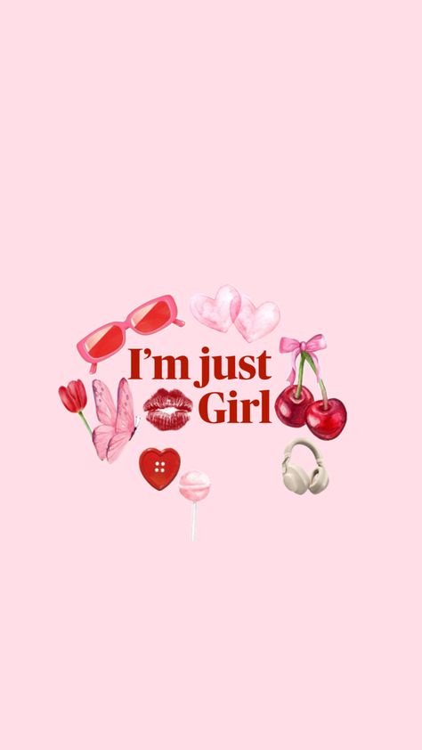 Just Girl, Pink Wallpaper Ipad, ليلو وستيتش, Pink Wallpaper Girly, I'm Just A Girl, Bow Wallpaper, Phone Wallpaper Pink, Iphone Wallpaper Photos, Preppy Wallpaper