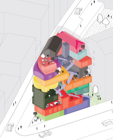 parece nosso terreno! Mvrdv Diagram, Topography Architecture, Architecture Analysis, Architecture Software, Spatial Analysis, Axonometric Drawing, Urban Design Diagram, Architecture Program, Architecture Presentation Board