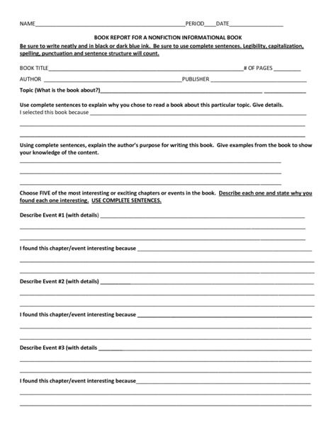 Printable High School Book Report Template Pdf published by Archie Fraser. More on our website High school book report template - Report Templates have actually ended up being an crucial device for organizations to efficiently analyze, existing,... High School Book Report, Nonfiction Book Report, Biography Book Report Template, Biography Book Report, Book Report Template, Middle School Books, High School Books, College Books, Report Card Template