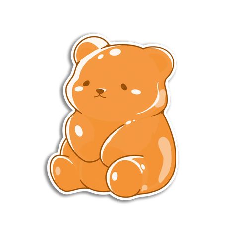 Brighten your world with our Orange Gummy Bear sticker! Radiating warmth and zest, this cheerful sticker is sure to bring a smile to anyone who sees it. Stick it on your travel mug, laptop, or water bottle for a daily dose of sunshine. Sticker Material: Thick Premium Vinyl: Fully waterproof, weatherproof, and scratch-resistant, these champs are built to withstand the elements (Even your dishwasher!) Dishwasher Safe: Our stickers are as tough as they come—unfazed by the soapy swirls of your dishw Gummy Bear Sticker, Orange Stickers, Sunshine Sticker, Cute Easy Doodles, Bear Sticker, Easy Doodles, Patterns Wallpaper, Pride Stickers, Nature Stickers