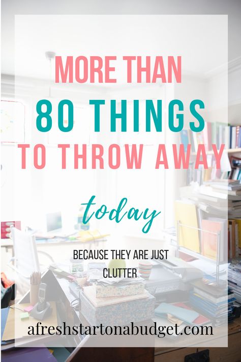 Decluttering List, Getting Organized At Home, Too Much Stuff, Clutter Control, Declutter Home, Getting Rid Of Clutter, Deep Cleaning Tips, Clutter Organization, Organize Declutter