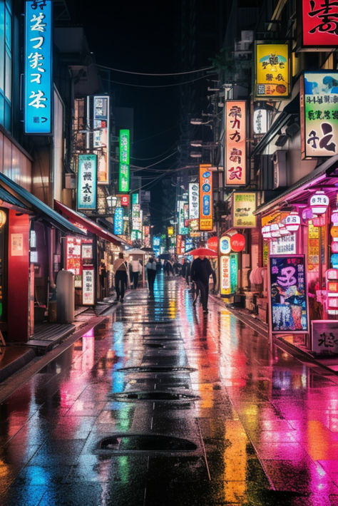 Tokyo Dark, Tokyo Aesthetic, Japanese Town, Tokyo Streets, Street Aesthetic, Tokyo Japan Travel, Tokyo Art, Japan Architecture, Tokyo Night