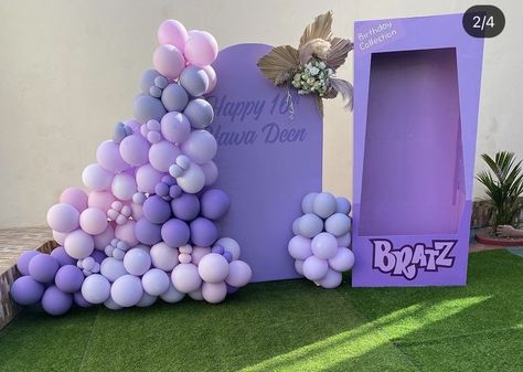 Bratz Dolls Birthday Party Theme, Brats Doll Party Ideas, Bratz Box Photo Booth, Brats Doll Birthday Party Ideas, Y2k Candy Table, Bratz Doll Party Ideas, Bratz Box Photoshoot, Bratz Backdrop, Bratz 21st Birthday Party