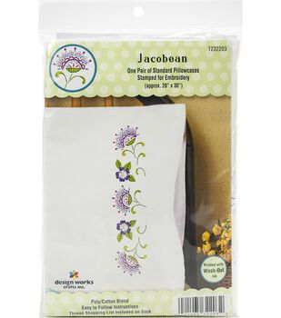 Bucilla Pillowcase Pair Stamped Embrd 20''X30''-Butterflies In Flight Embroidery Pillowcases, Jacobean Embroidery, Ink Crafts, Butterfly Stamp, Counted Cross Stitch Kits, Joanns Fabric And Crafts, Cross Stitch Kit, Embroidery Kits, Craft Stores