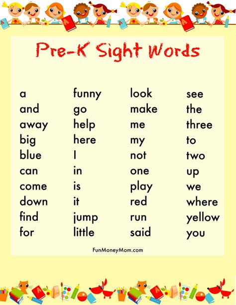 Sight Words For Preschool, Kindergarten Architecture, Kindergarten Sight Words, Ready For Kindergarten, Preschool Sight Words, Preschool Prep, Homeschool Preschool Activities, Kindergarten Prep, Kindergarten Readiness