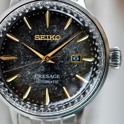 Seiko Cocktail Time, Seiko Presage Cocktail, Cocktail Names, Monochrome Watches, Tokyo Night, Seiko Presage, Skeleton Watches, Pilot Watch, Fine Watches