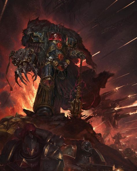 Warhammer 40K artwork by the talented artist Alvaro Jiménez (alvarojh.0 | alvarojh_art) under the category of Chaos Space Marines. “The Horus Heresy” Horus Warhammer 40k, Warhammer 40k Primarchs Art, Sons Of Horus 30k Art, Horus Lupercal Art, The Emperor 40k, Primarchs 40k Art, Warhammer 40k Primarchs, Warhammer 40000 Wallpaper, Warhammer 40000 Art