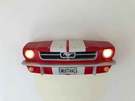 Ford Mustang Wall Sculpture, Mustang Wall Statue, Antique Decor, Mustang Wall Decor, Wall Hangings, Classic Car Statue, Mustang With Lights ▲ It looks very nice and antique on the wall, and you can also use it as a night light thanks to the headlights I placed inside. ▲ Moreover, there is no cable, long-lasting batteries and energy-saving LEDs are used. ▲ It will definitely add a different atmosphere to the environments you are in. ▲ I design the car of your choice in the color of your choice. ▲ Cool Boys Bedroom Ideas, Wall Statue, Car Themed Bedrooms, Car Part Furniture, Car Furniture, Cars Room, Car Bedroom, Car Plates, Luxury Homes Interior