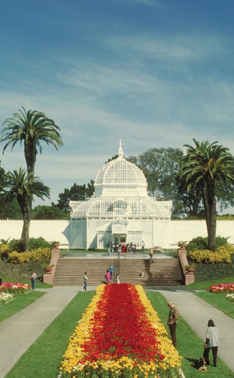 Conservatory of Flowers | Travel | Vacation Ideas | Road Trip | Places to Visit | San Francisco | CA | Botanical Garden | Community Park | Museum | Historic Site | Architectural Site | Tourist Attraction San Francisco Attractions, Conservatory Of Flowers, Japanese Tea Garden, Road Trip Places, Visit San Francisco, California Trip, Living In San Francisco, Golden Gate Park, San Francisco Travel