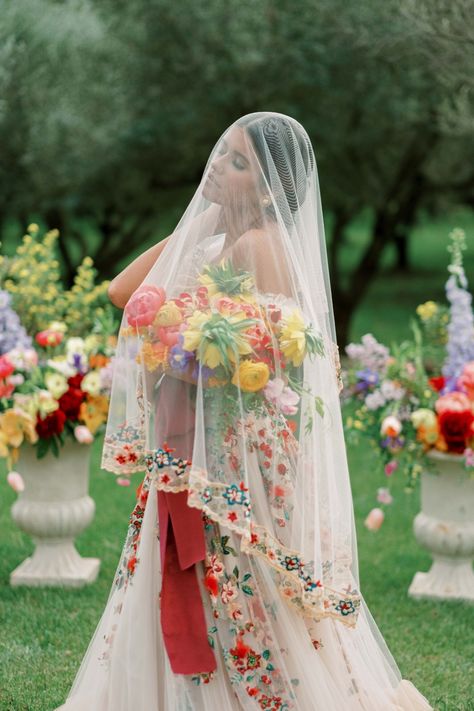 A Multi-Day Destination Wedding Could Actually Save You Money...Here's How Mexican Wedding Decorations, Mexican Theme Wedding, Mexican Inspired Wedding, Mexican Themed Weddings, Mexican Wedding Dress, Modest Bridal Gowns, Satin Bridal Gowns, Modest Bridal, Princess Bridal Gown