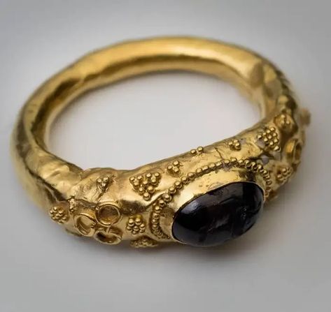 Ancient Roman Garnet Intaglio Gold Ring For Sale at 1stDibs | ancient rings, ancient roman rings, ancient rings for sale Vintage Rings Antiques, Ring Combo, Ancient Roman Jewelry, Ancient Jewels, Medieval Rings, Roman Jewelry, Hollow Ring, Ancient Jewellery, Greco Roman