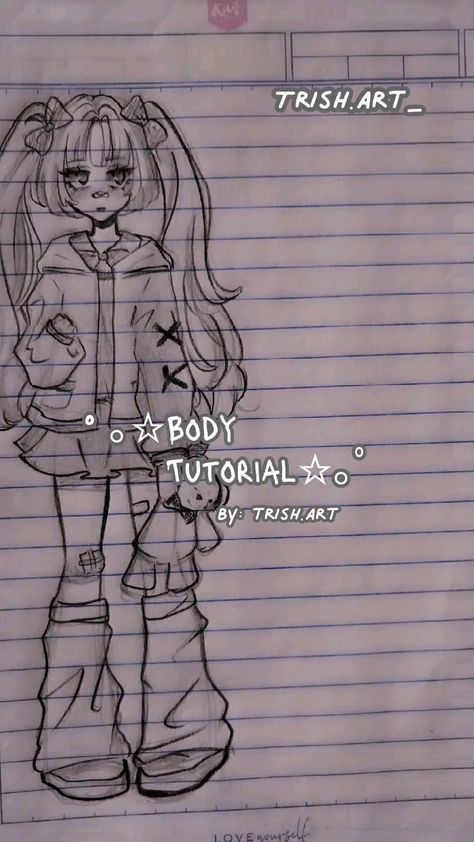 No se hacer tutoriales 😔 Drawing Bodys Ideas, Sketch Body Tuts, Simple Body Tutorial Drawing, Digital Body Tutorial, How To Draw Anime Body Tutorial, Alt Art Style Drawing Sketch, How To Body Drawing, Art Tutorials Body Drawing, Drawing Body Poses Sketches