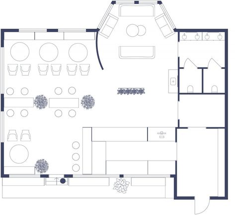 Cafe Plan Architecture, Coffee Shop Plan, Cafe Floor, Cafe Floor Plan, Cafe Plan, Restaurant Floor Plan, Cafeteria Design, Gallery Restaurant, Restaurant Plan