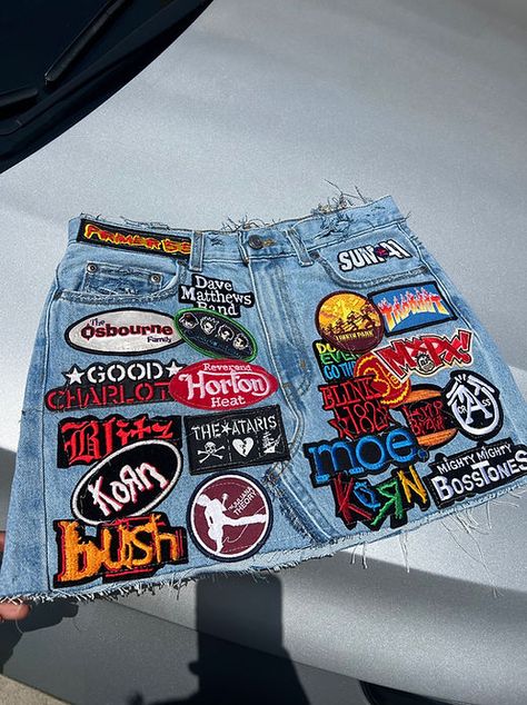 Patch Skirt Outfit, Revenge Fits, Ig Names, Summer Swag Outfits, Denim Diy Clothes, Diy Clothes And Shoes, Diy Fashion Clothing, Swag Outfits For Girls, Denim Diy