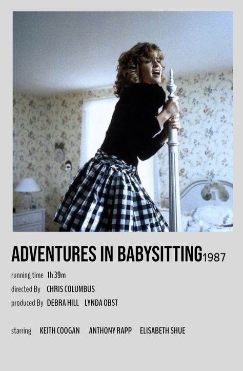 Adventures In Babysitting 1987, Indie Movie Posters, Chris Columbus, Adventures In Babysitting, Film Recommendations, Movies To Watch Teenagers, Movie To Watch List, Girly Movies, Film Posters Minimalist