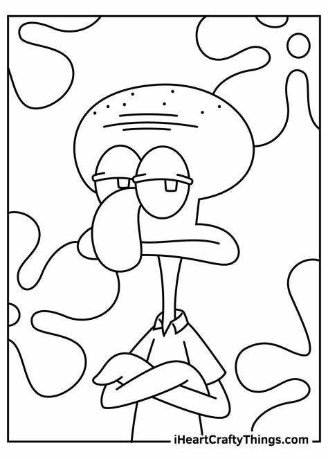 Coloring Pages Spongebob, Squidward Coloring Pages, Spongebob Ideas, Kids Colouring Printables, Spongebob Coloring, Super Coloring Pages, Spongebob Drawings, Virgo Art, سبونج بوب