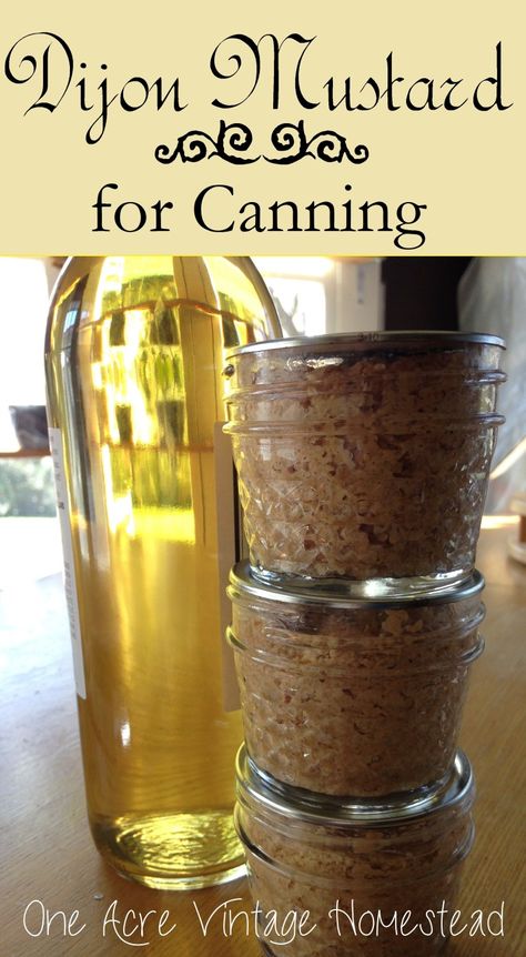 Vintage Homestead, Canning Pressure Cooker, Canning Granny, Beer Mustard, Homemade Mustard, Canning 101, Mustard Recipe, Canned Food Storage, Canning Tips