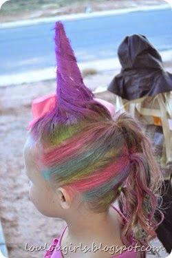 Unicorn Unicorn Hairstyle, Vocabulary Parade, Crazy Hair For Kids, Wacky Hair Days, School Hair, Wacky Hair, Crazy Hair Day At School, Crazy Hair Day, Unicorn Hair